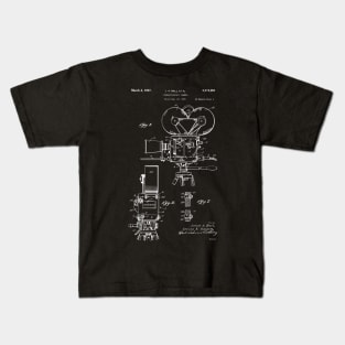 Movie Maker Film Camera Patent Prints 1937 Kids T-Shirt